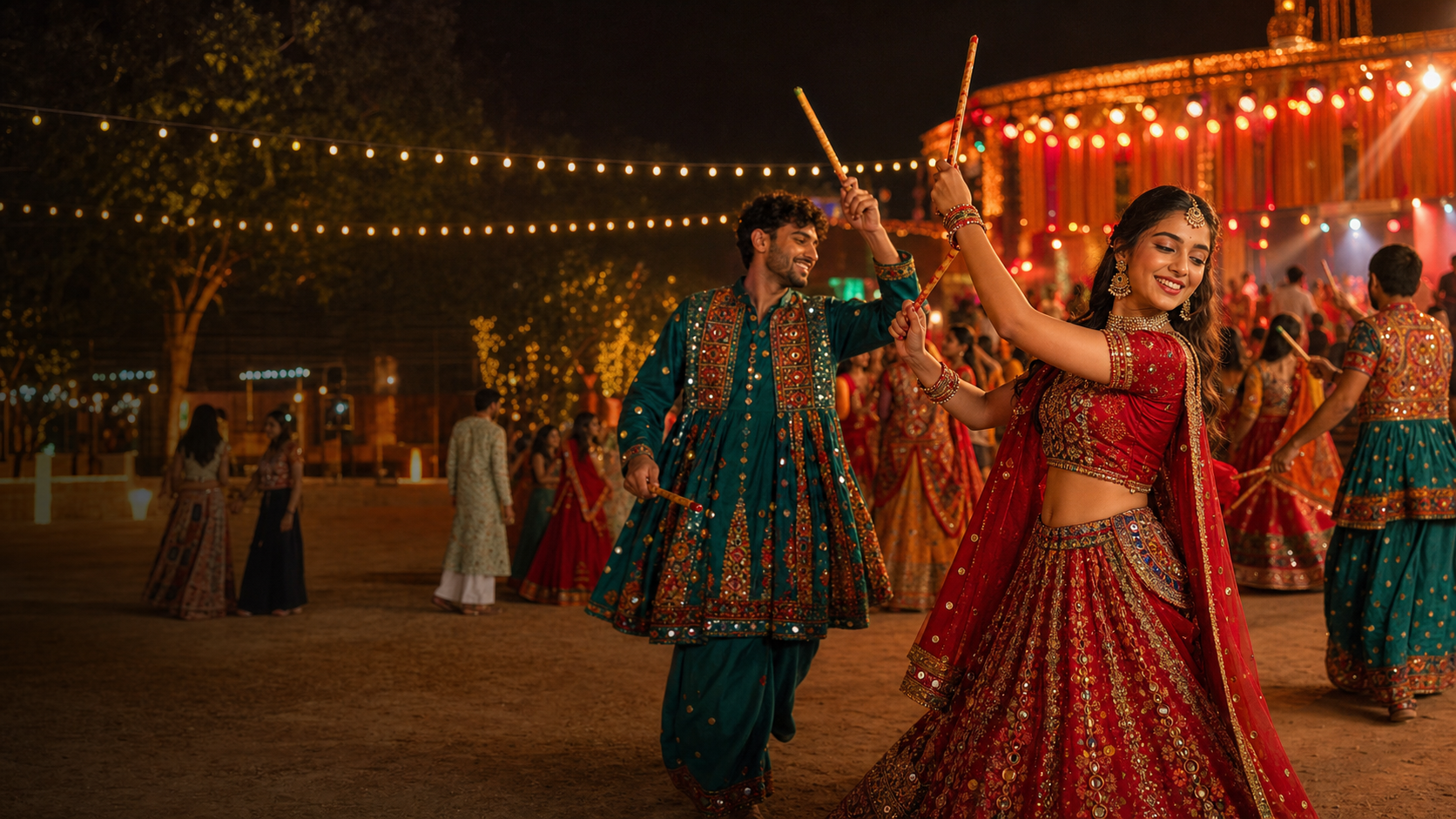 Garba dancers at Rang Rag